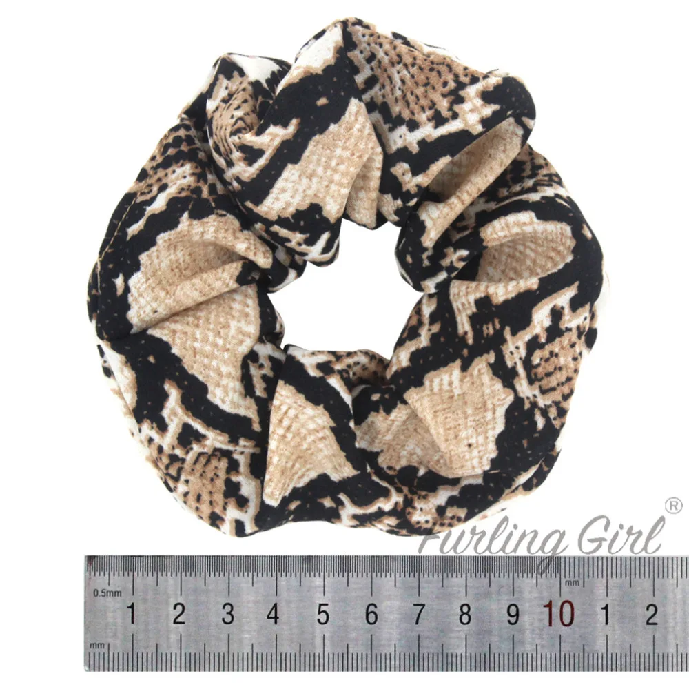 Furling Girl 1PC Leopard Zebra Printing Fabric Elastic Hair Bands Hair Scrunchies Animal Design Ponytail Holder Hair ties Gum