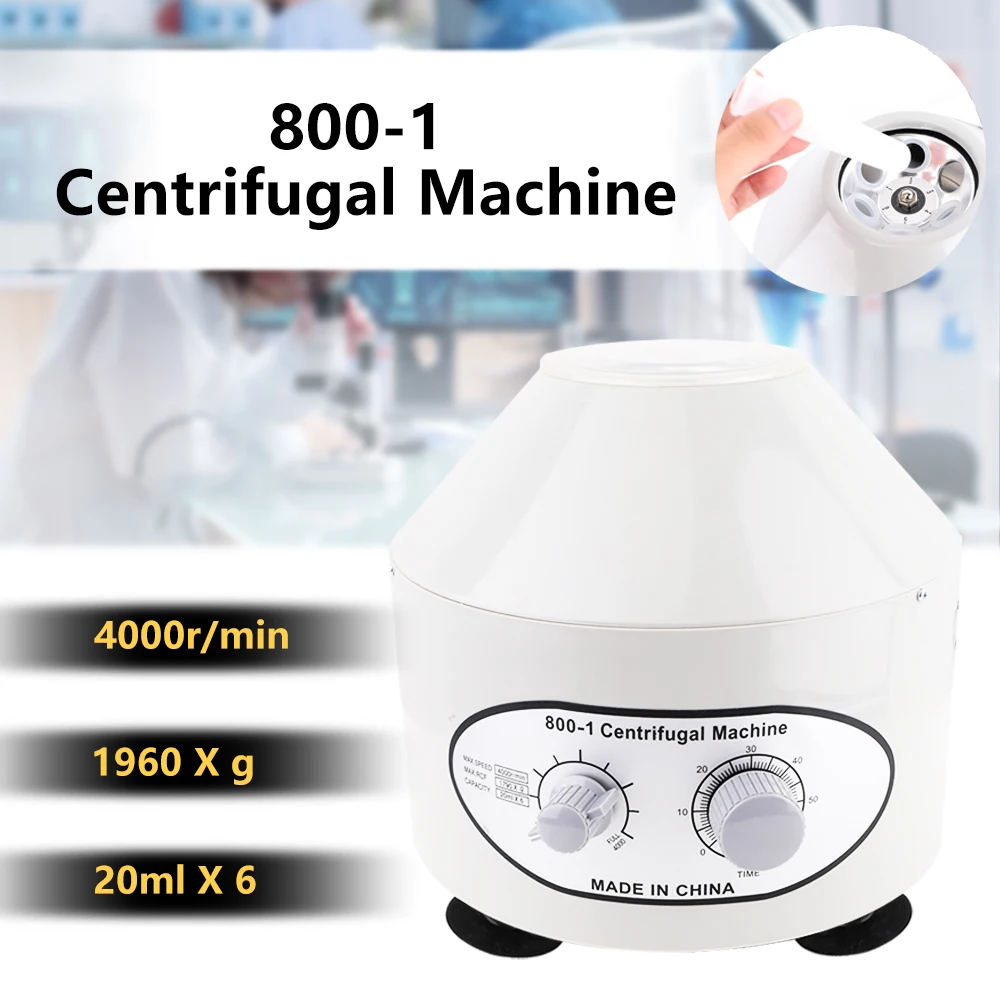 800-1 Electric Laboratory Centrifuge Machine for plasmolifting Medical Practice machine Blood Separate Machine Desktop low Speed