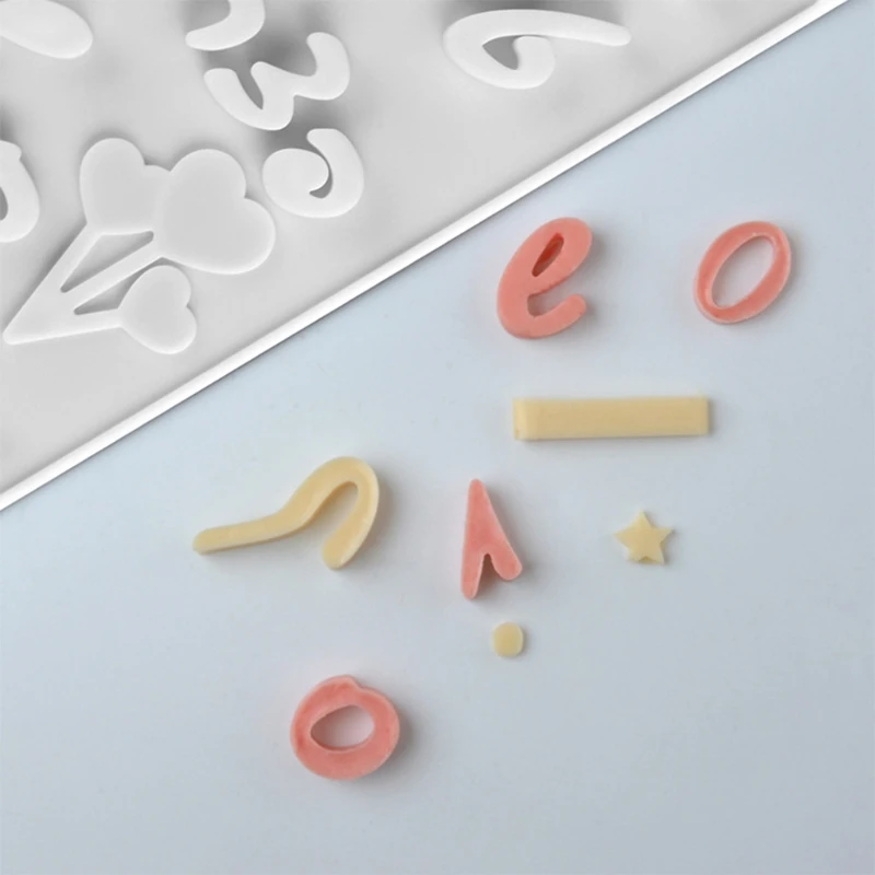 DIY Digital Symbol Cake Mold Silicone Baking Hebrew Letters