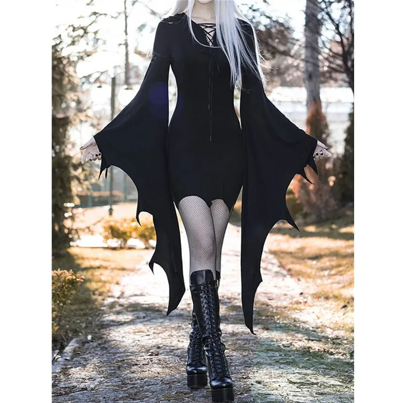 

Sexy Women Gothic Vintage Royal Court Victoria Queen Vampire Fancy Costume Halloween Day of the Dead Horror Dark Witch Cosplay D