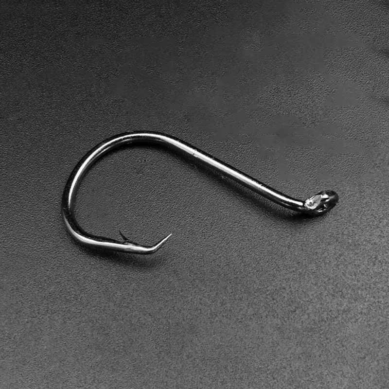 DYGYGYFZ 30pcs/lot Circle Hook for Fishing High Carbon Steel Saltwater Fishhook 1 1/0 2/0 3/0 4/0 5/0 Sea Fishhook Accessories