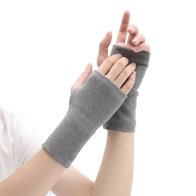 

Теплые перчатки унисекс на полпальца для осени и зимы, утепленные и эластичные бархатные перчатки для вождения и письма, татуировки со шрамами