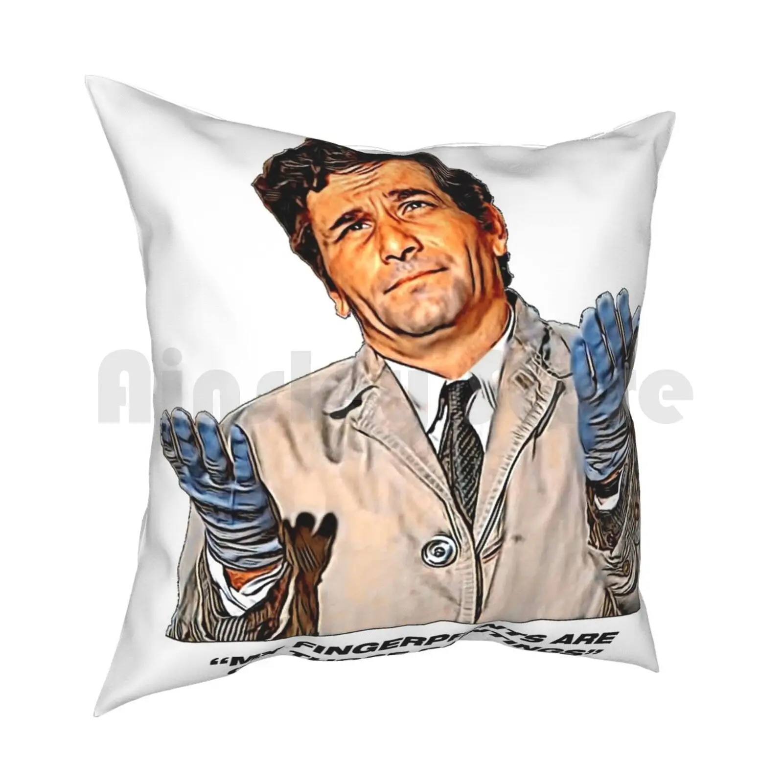 Columbo : Suitable For Framing Pillow Case Printed Home Soft Throw Pillow Columbo Peter Falk Tv 80S Humor Humour 70S