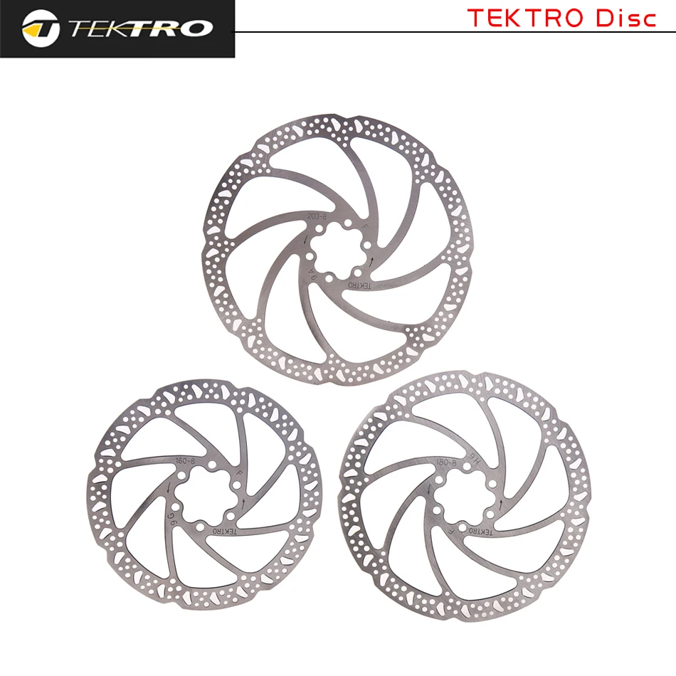 

TEKTRO Bicycle Rotor 160/180 / 203mm Mountain Bicycle Hydraulic Disc Brake Discs For MTB Road Foldable Cycling brake pads