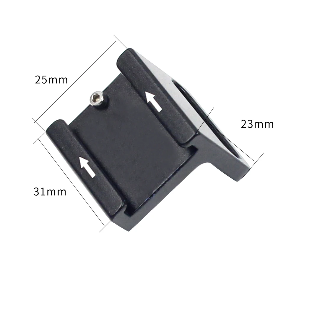 Adattatore per montaggio su slitta per fotocamera DSLR Base per slitta fredda leggera con vite di montaggio da 1/4 "per prolunga per gabbia con staffa a L