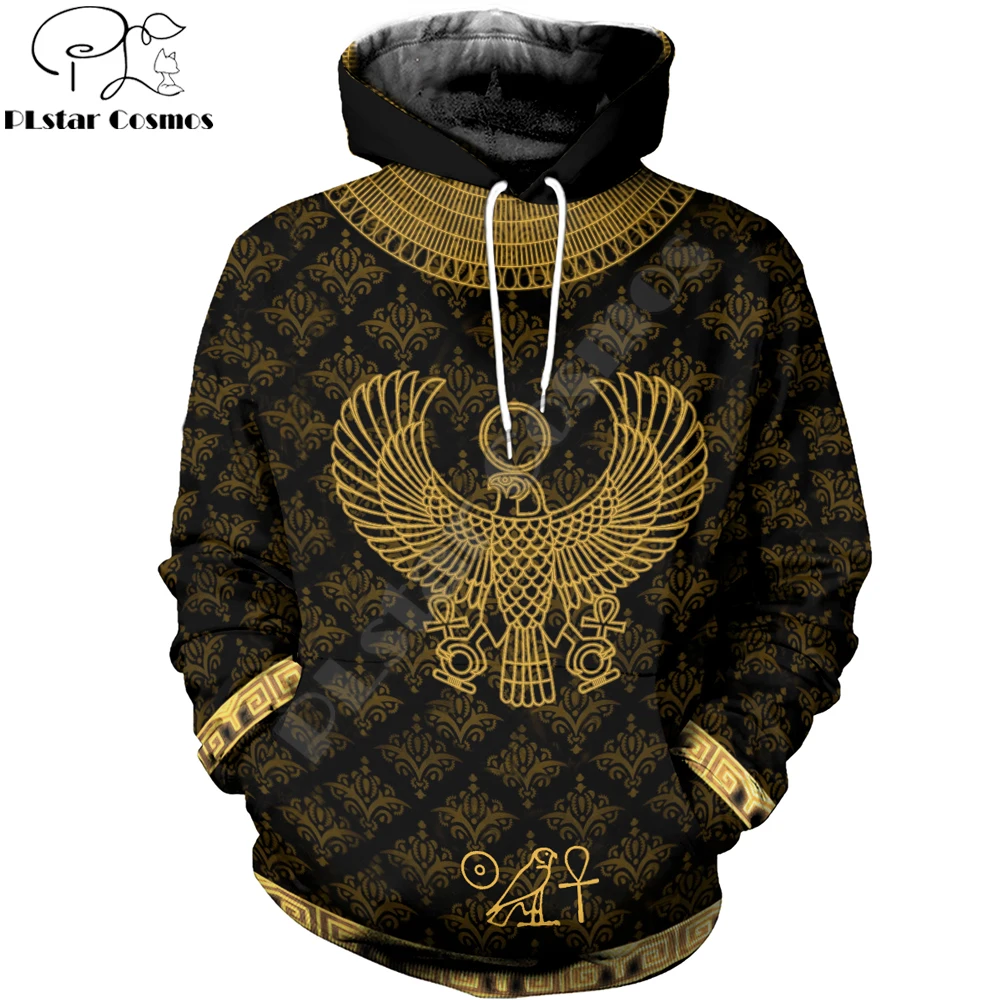 

3D Printed Egyptian Horus God Clothes Men Hoodie Harajuku Casual Hooded Sweatshirt Street Jacket Autumn Unisex hoodies KJ687