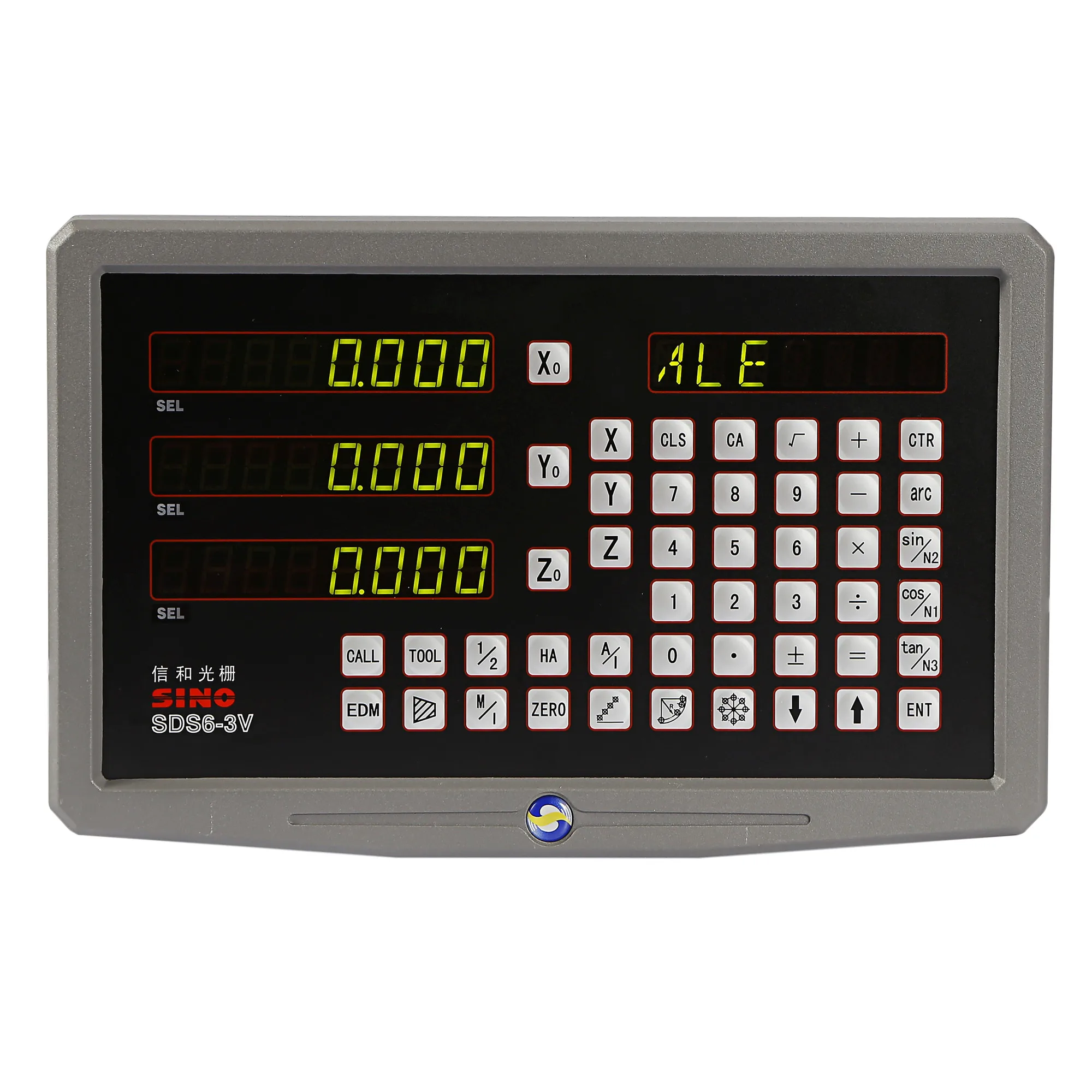 Imagem -03 - Eixo Cobertura de Metal Digital Leitura Dro Ttl Rs422 Ac110v 220v Moinho Torno Fiação de Perfuração Máquina de Corte Display Sino-sds63v