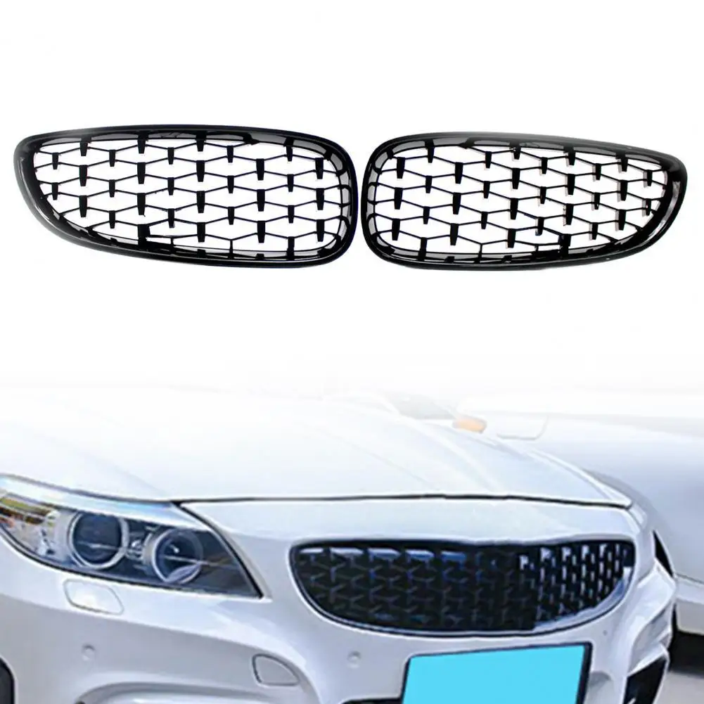 

2Pcs Kidney Grille Fit Well Corrosive-resistant Gloss Black Front Bumper Bezel 51137181547 51137181548 for BMW Z4 E89 2009-2016