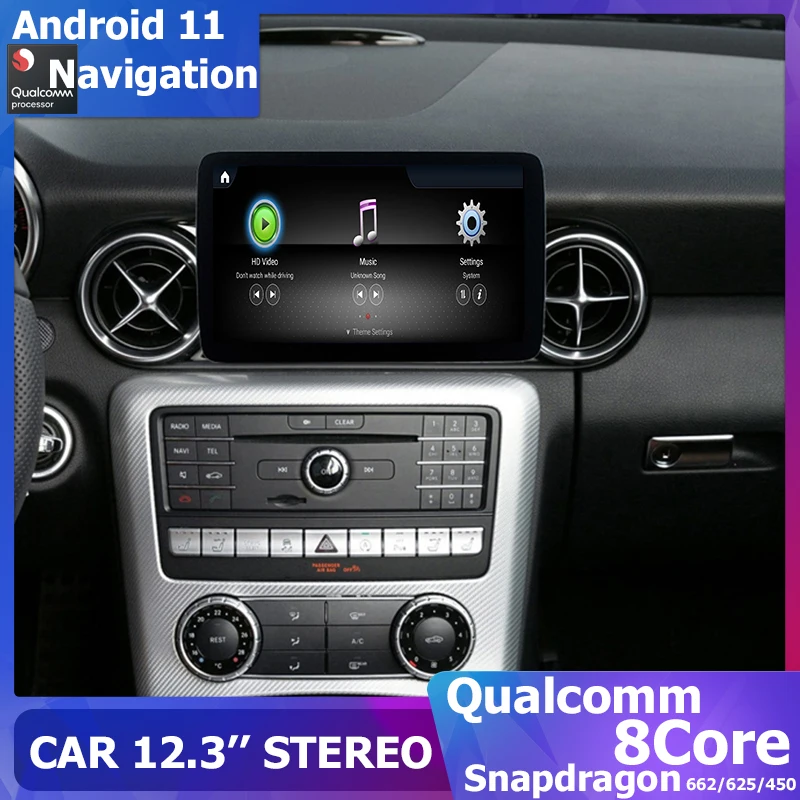 9'' Multimedia GPS Stereo Navigation Android For Mercedes Benz SLK/SLC/SL-Class R172 R231 2011-2018 NTG 4.5/5.0 wifi carplay DSP