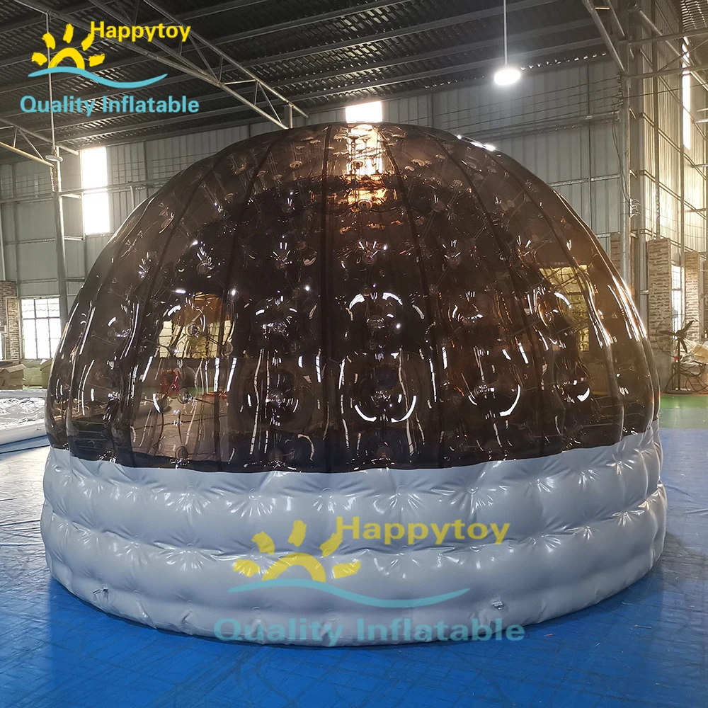 Double Layer Transparent PVC Camp Tent Inflatable Clear Igloo Dome Tent