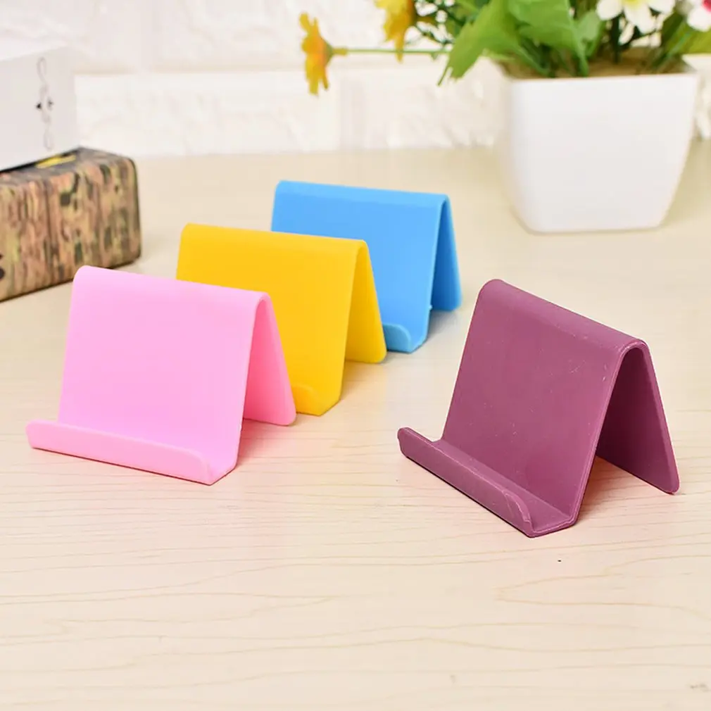 สีสุ่มแบบพกพาที่จับโทรศัพท์มือถือ Candy คงที่ผู้ถืออุปกรณ์ห้องครัวอุปกรณ์ตกแต่งโทรศัพท์ Dropshipping