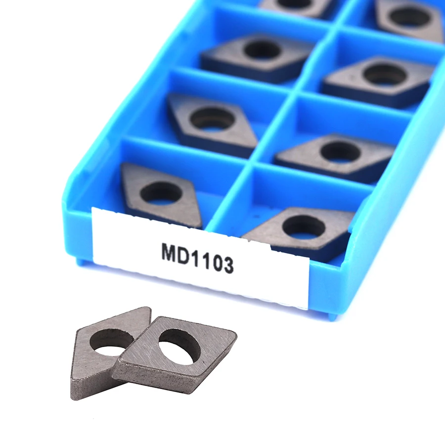 10pcs MD1103 MD1504 MD1506 D-shaped rhombus CNC lathe tool holder Shim Tool accessories Tungsten steel alloy Knife handle gasket