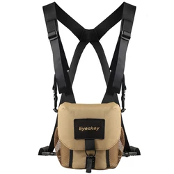 Eyeskey Universal Binocular Bag/Case with Harness Durable Portable Binoculars Camera Chest Pack Bag for Hiking Hunting