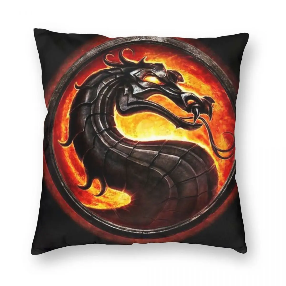 Mortal Kombat Square Pillowcase Polyester Linen Velvet Printed Zip Decor Pillow Case Home Cushion Cover