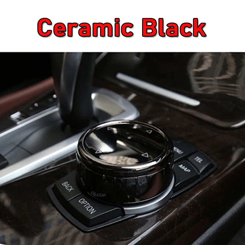 Crystal/Ceramic Car Multimedia Button Knob Cover For BMW F22 F23 F45 F46 F32 F36 E82 X5 X6 X1 X3 E70 E71 F15 F16 E53 F25 F48 E84