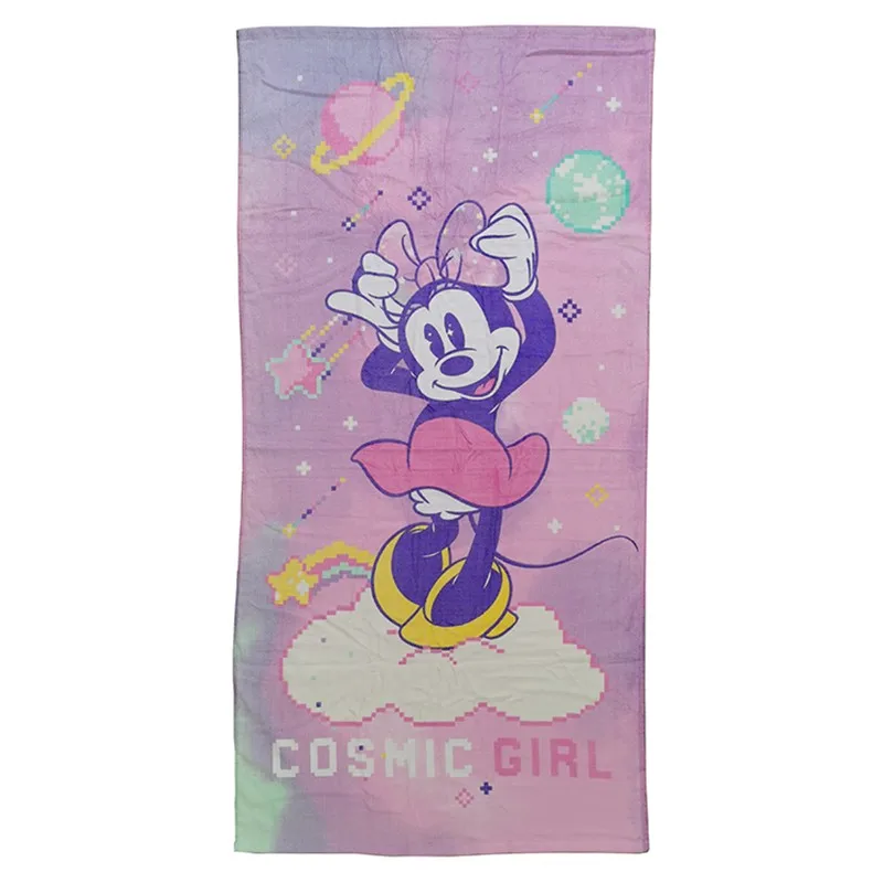 100% algodão toalha de banho para meninas e adolescentes, disney cartoon, minnie e mickey mouse, 75x150cm