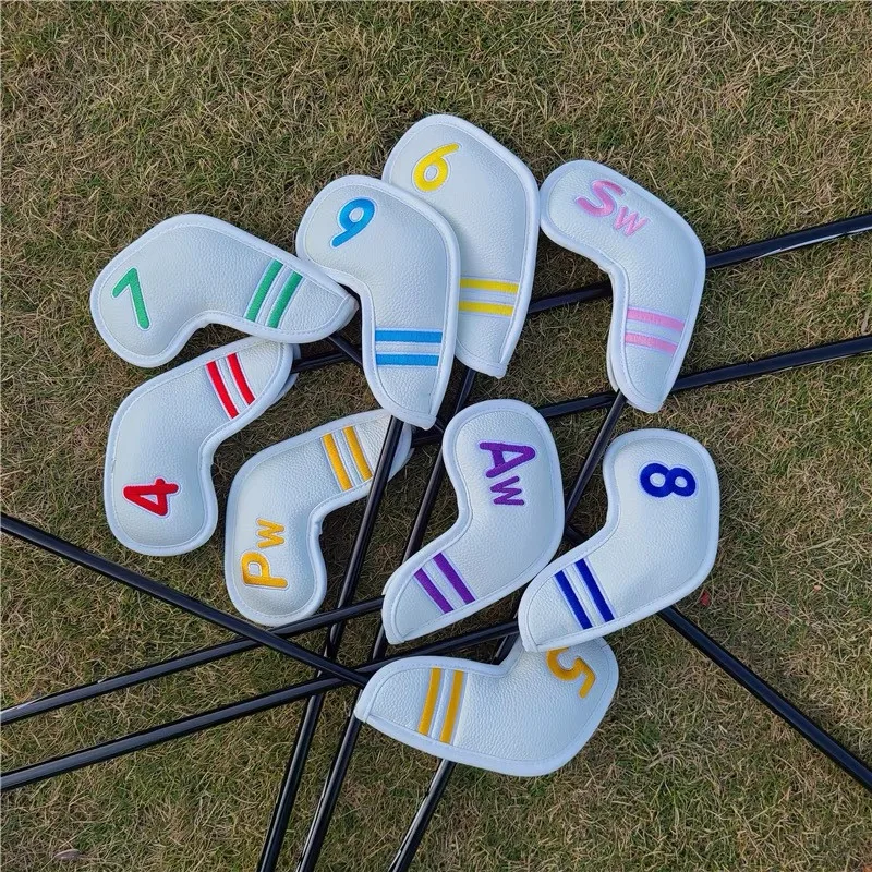 Cubiertas de hierro de Golf, cubiertas de cabeza de club de golf de varios colores y estilos, alta calidad, puede proteger bien el club