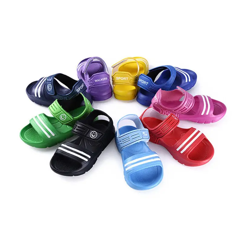 1 Pair Casual Children Kids Shoes Baby Boy Girl Closed Toe Summer Beach Sandals Flat