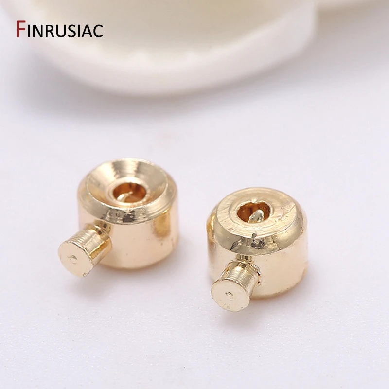 14k vergoldete Quetschperlen, DIY-Armband-Stopperperlen, Verschlüsse, Lampen für Schmuck, Endklemmen, Schmuckherstellungszubehör – Detail 20