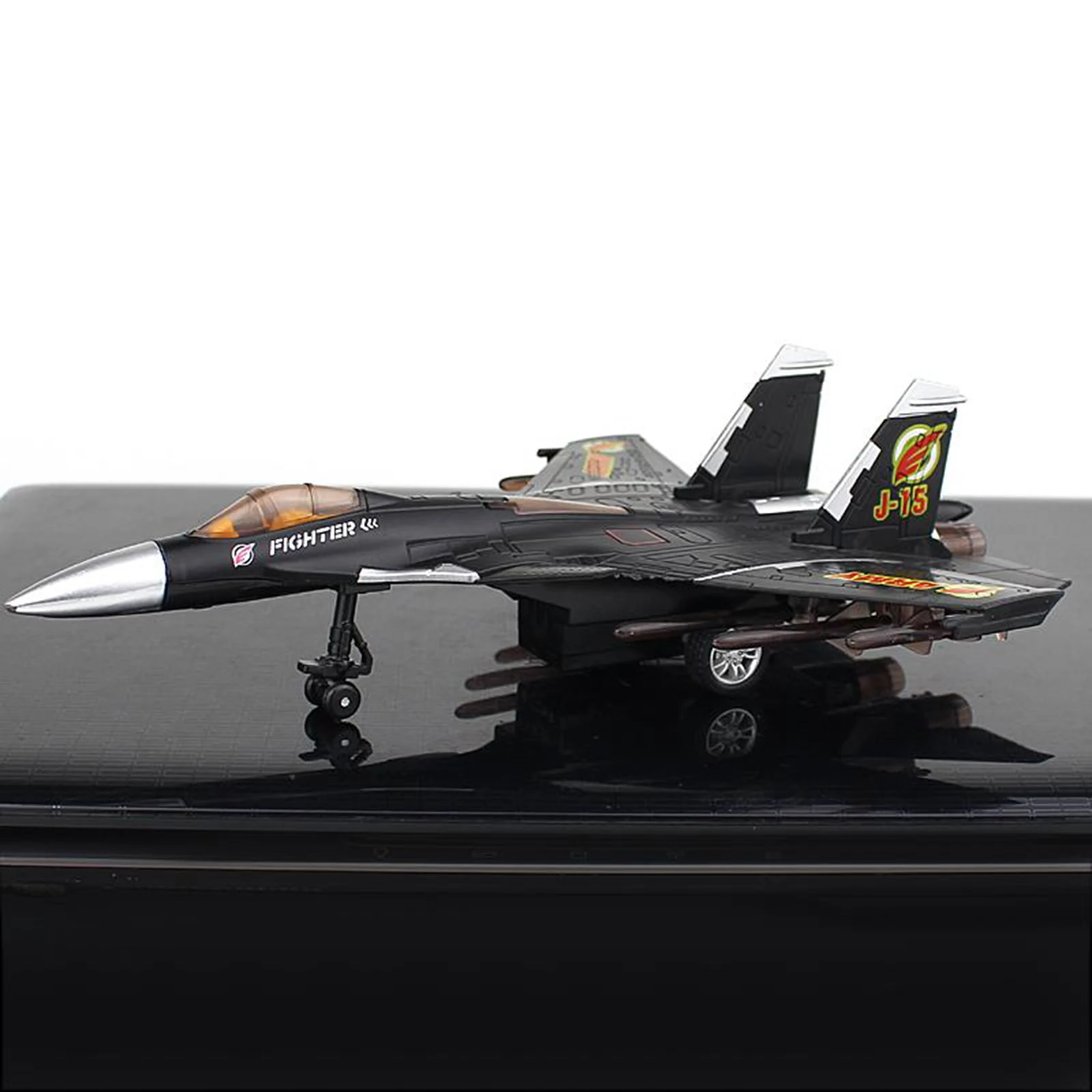 1:100 Fighter Aircraft Alloy J15 J-20 Fighter Aircraft Model 1/100 Scale Plane Toy with Display Stand Small Model Planes Gifts