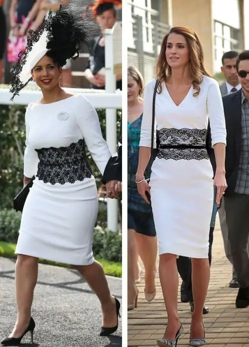 

2024 White Mother of The Bride Dresses for Wedding Party with Black Lace Formal Simple Long Sleeves Knee Length Short Vintage