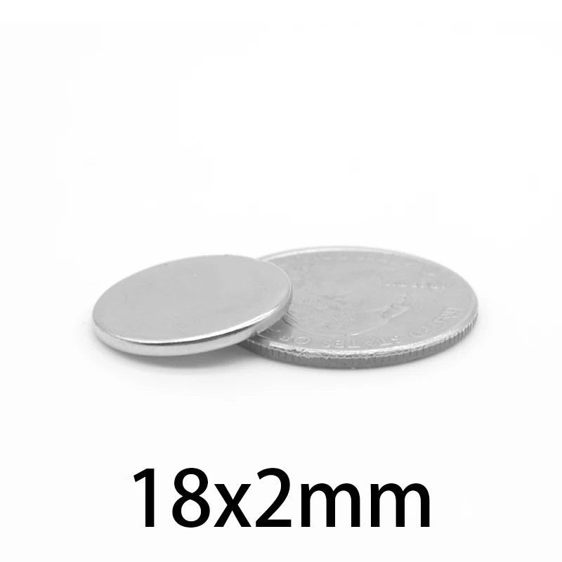 18x2mm Magnet Neodymium tipis Super kuat 18mm x 2mm Magnet kuat 18x2mm Magnet bulat kecil permanen 18*2