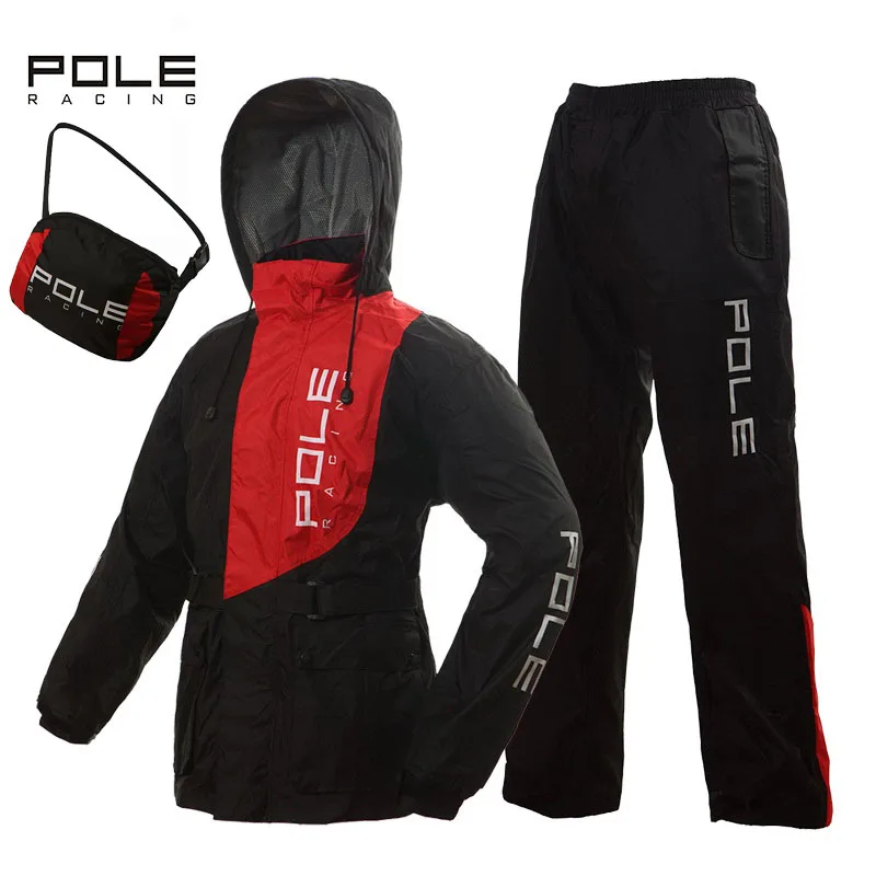 POLE high waterproof breathable electric Motorcycle Raincoat Suit motocross rainproof motobike Slicker Scooter rainwear