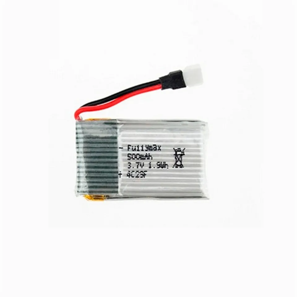 1S 3.7V 500MAH 20C Lipo Battery Small White Plug for X5c X5 X5SC H5C X5A RC Quadcopter Drone Frame Kit Spare Parts