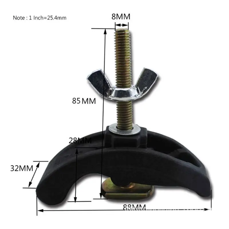 1pc Bow Plate Sets CNC Engraving Machine Parts Pressure Plate Clamp Fixture For T-slot Working Table