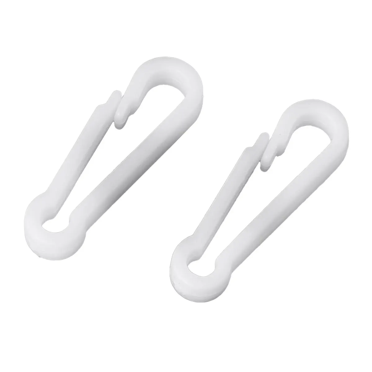 100Pcs Plastic Clip Snap Hooks Mini Carabiner Buckle Paracord Backpack Straps Bag Parts DIY Crafts Clasp Hanging Hooks