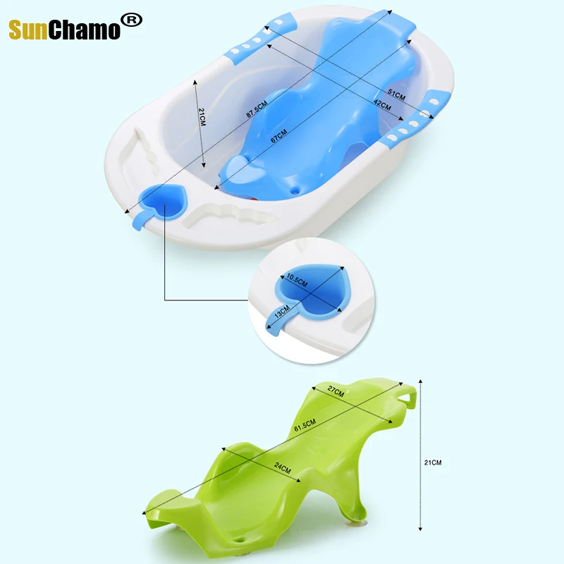 2022 Fashion Folding Baby Shower Bathtub Safety Security Children Seat Folding Non-Slip Bathtub Body Clean Bathroom Accessories