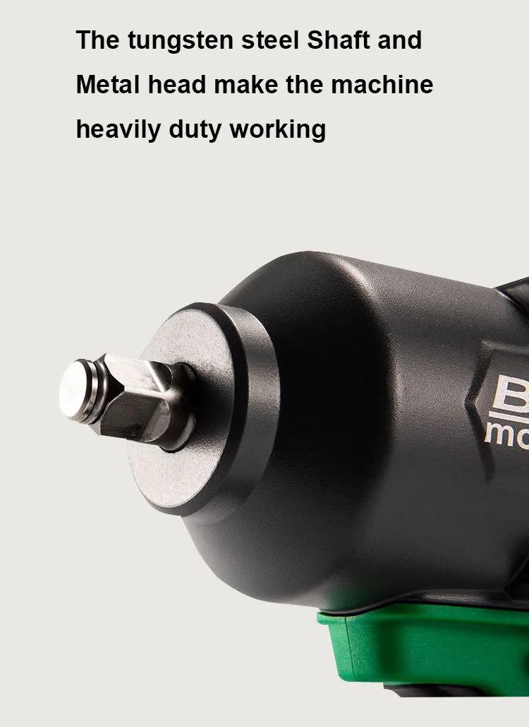 1300N.m Torque 20V Cordless Battery Impact Wrench accumulato Brushless Cordless 1/2 Inch Square Drive Fit Makita Battery