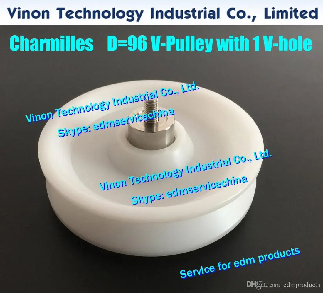 Charmilles V-Roller Ø96x22tmm with 1 V-hole, REVERSION ROLLER 1 V PULLEY for ROBOFIL series w/edm machines Charmilles wear parts