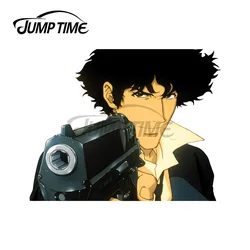 JumpTime 13 x 11.2cm For Anime Cowboy Bebop  Spike Spiegel Decal Motorcycle VAN Car Stickers Occlusion Scratch Laptop Graphics