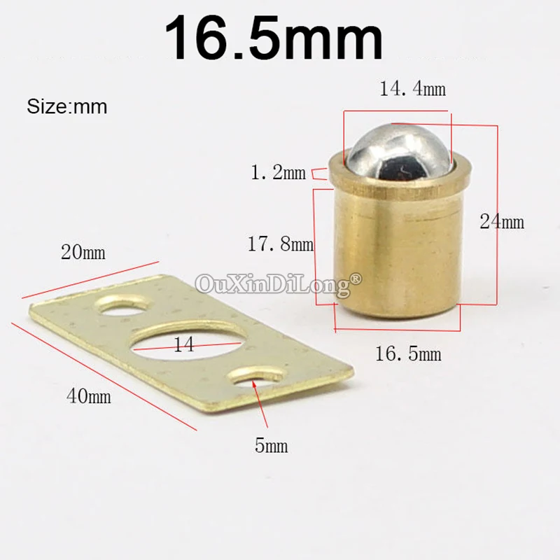 

Brand New 50PCS 16.5mm Brass Cabinet Catches Cupboard Wardrobe Kitchen Door Catches Furniture Latch Stopper Soft Close