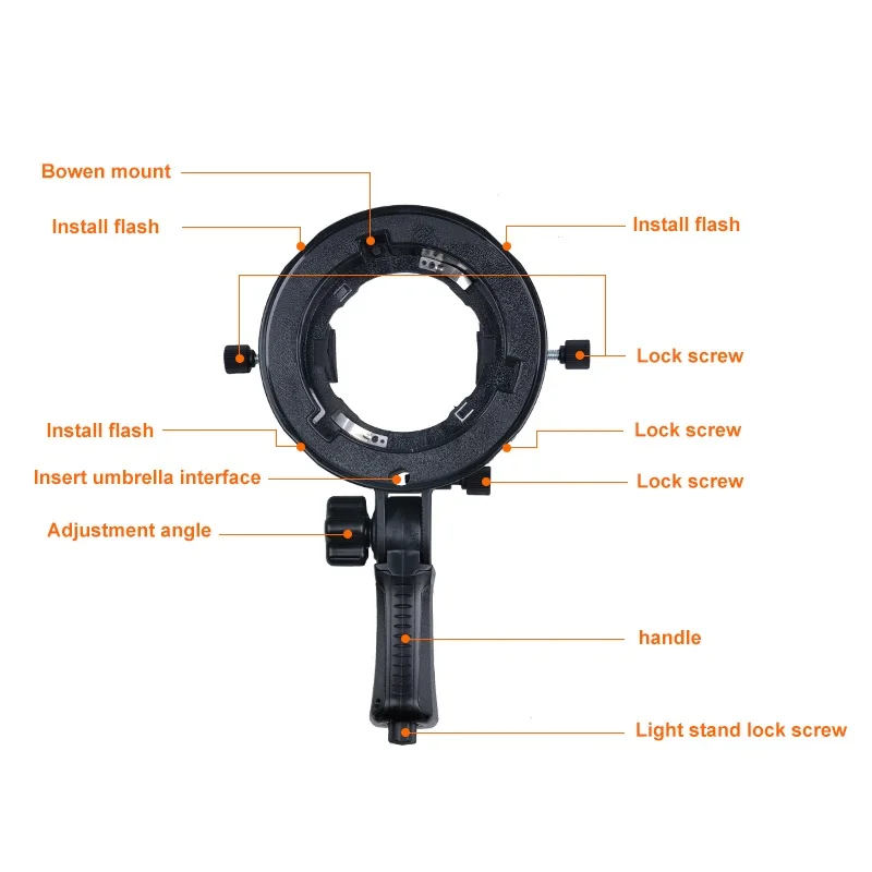 بونز ملحقات تثبيت متعددة الوظائف العالمي S نوع فك التشفير حامل قوس ل Godox V1 TT350 AD200 على الكاميرا في الهواء الطلق فلاش