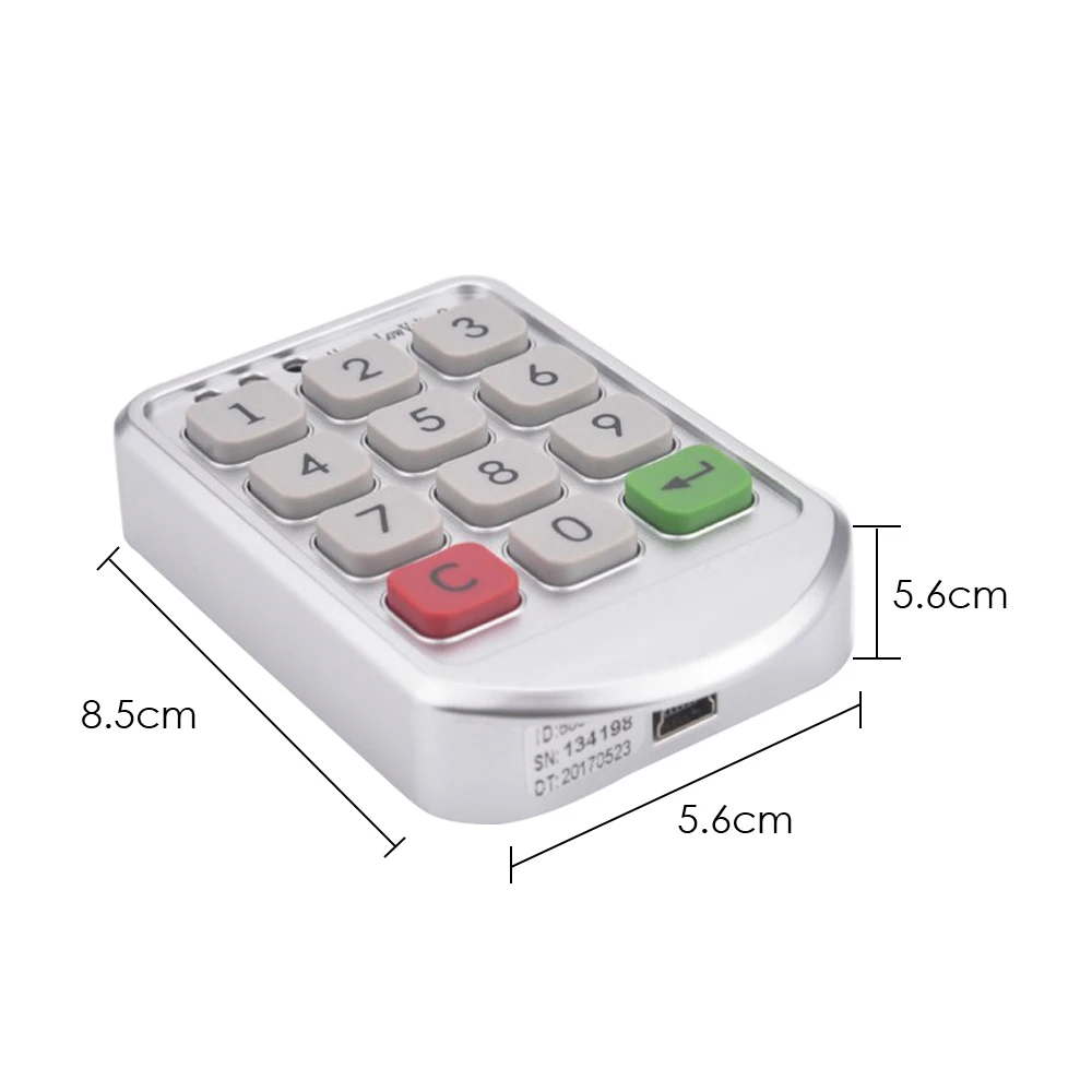 Mini serrure à clavier numérique électronique, casier électromagnétique Intelligent avec mot de passe pour tiroir de rangement de bureau avec cylindre