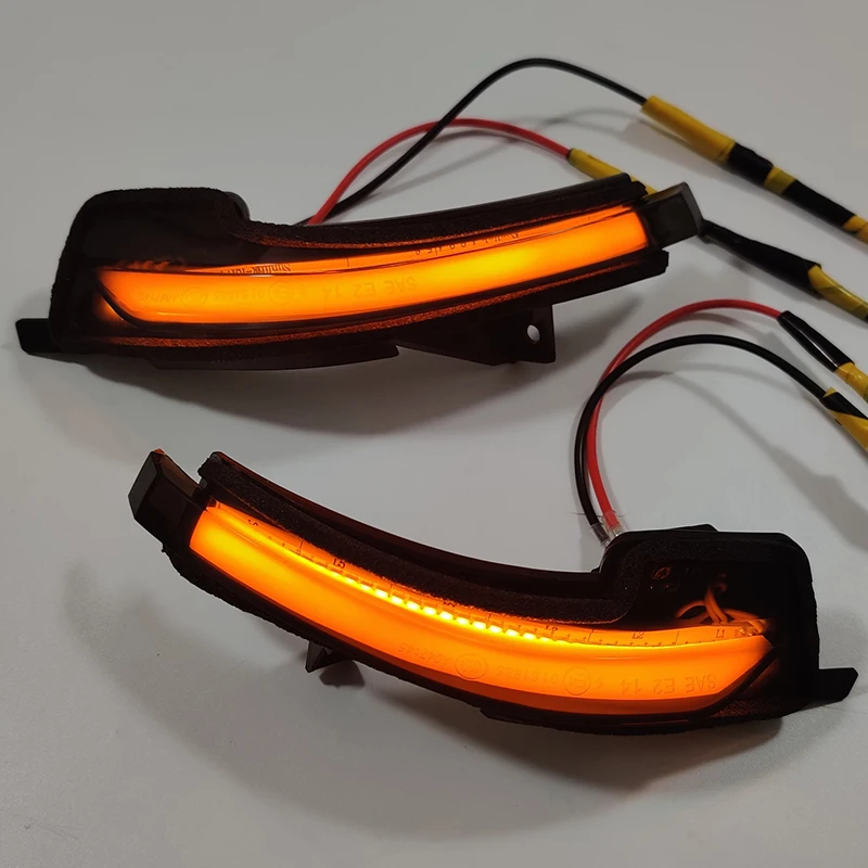 For Ford Mustang 2015-2022 Sequential Rear View Mirror Indicator Blinker LED Turn Signal Lights Strips Kit