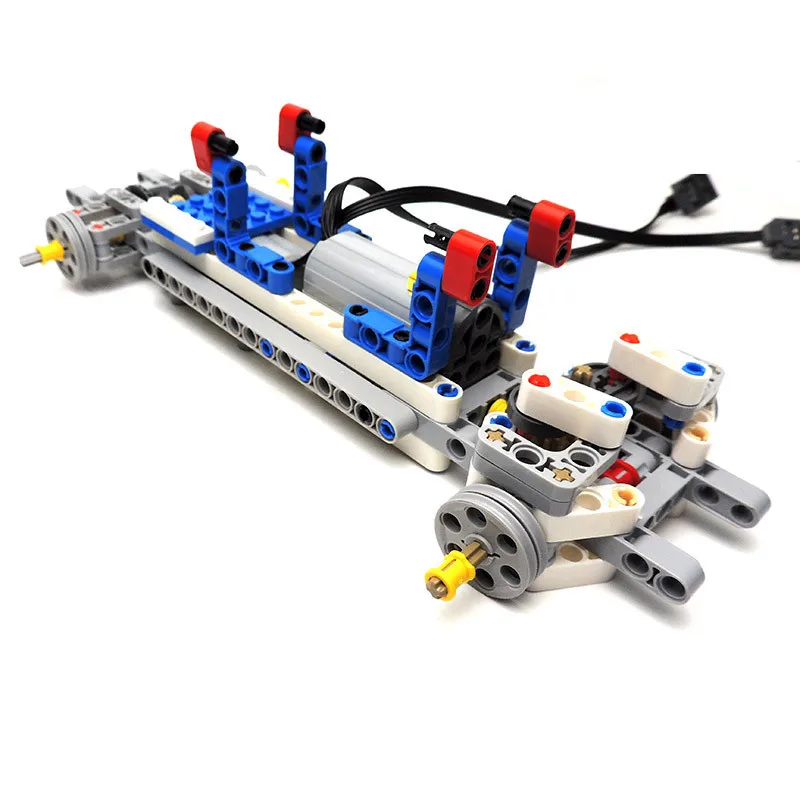 High-Tech Car chassis set Parts Electric Power Functions Medium Motor + Servo Motor Building Blocks Compatible for 99498 8884