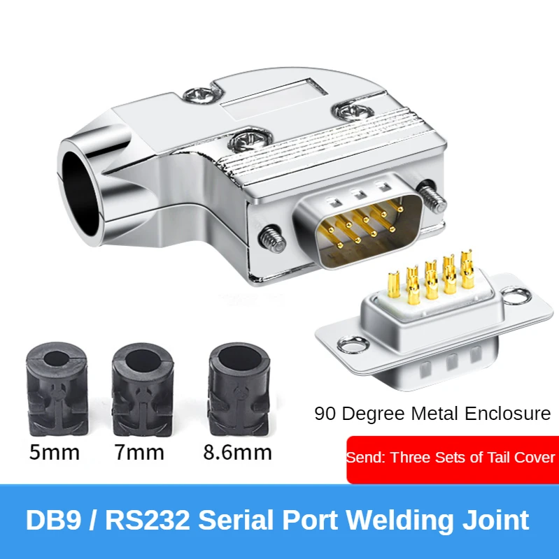 

Industrial-grade L-type DB9 female DB15 male 9-pin 15-pin connector computer string oral 90-degree elbow 232 gold