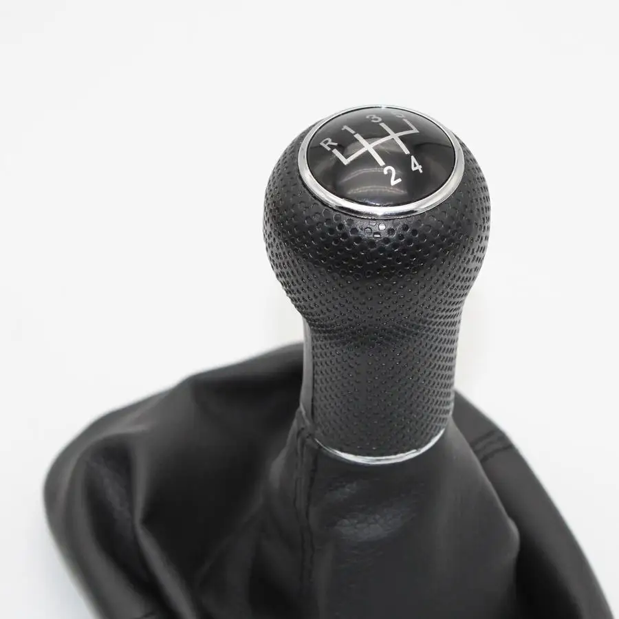 For Seat Leon 2000 2001 Toledo 1999 2000 2001 Car-Styling 5 Speed Gear 23 mm Hole Gear Lever Stick Shift Knob Leather Boot