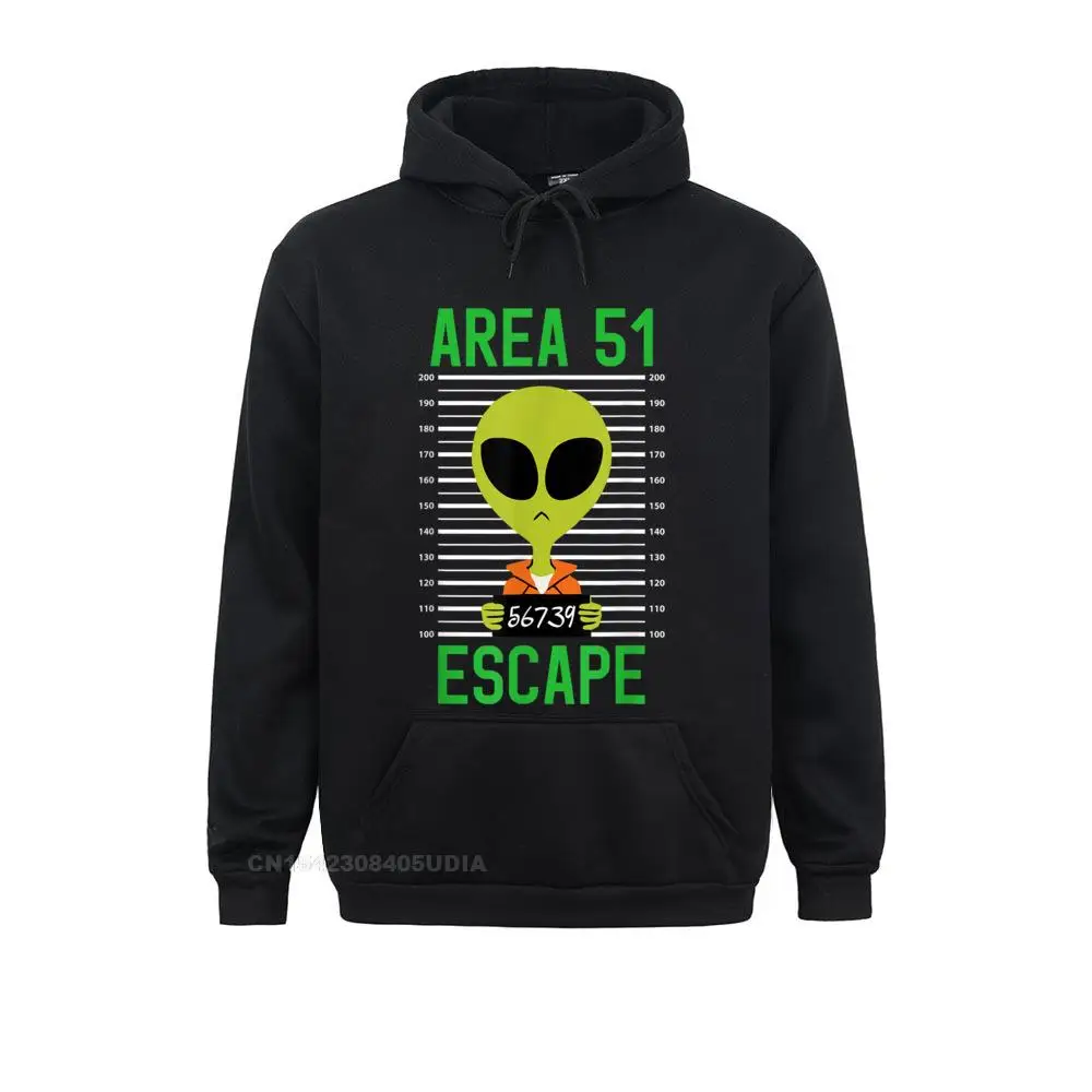 Fitted Storm Area 51 Funny Alien Escape Men Women UFO Hoodie Long Sleeve Sweatshirts Hoodies For Men Sportswears Printed On