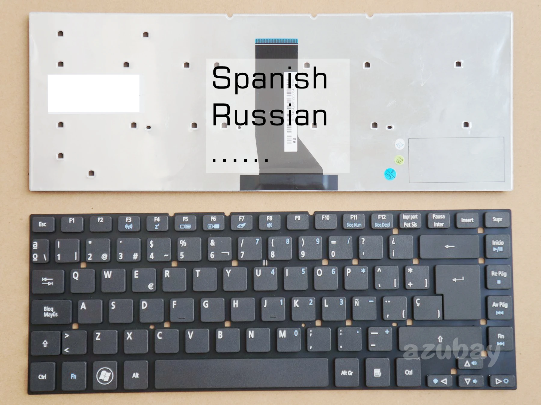 Teclado ruso/español para Acer Aspire E1-422 E1-422G E1-430 E1-430G E1-430P E1-432 E1-432G E1-432P E1-470 E1-470G E1-470P