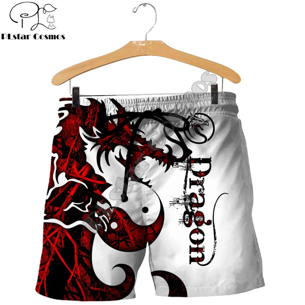 

Beautiful Dragon Tattoo 3D Printed Mens Shorts Unisex Streetwear Shorts Summer Beach Harajuku Casual Shorts DKD03