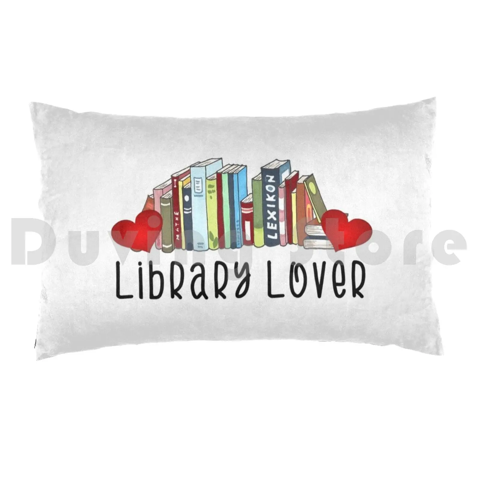 Library Lover Month Theme Pillow Case Printed 35x50 Funny Novelty Book Librarian Teacher Libraries Library