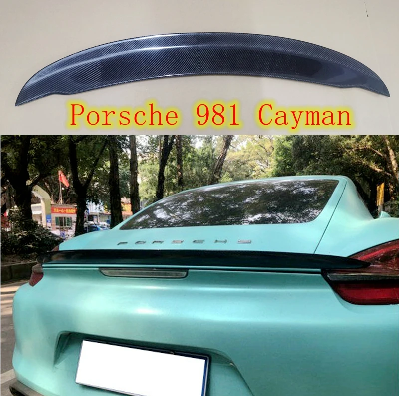 

Spoiler For Porsche 981 Cayman Boxster 2013 2014 2015 2016 High Quality Carbon Fiber Wing Lip Spoilers