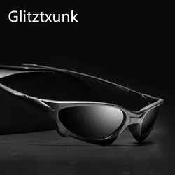 Glitztxunk Sports Polarized Sunglasses Men Brand Design Retro Sun glasses Male  Driving Black Goggles Eyeglasses UV400 Oculos