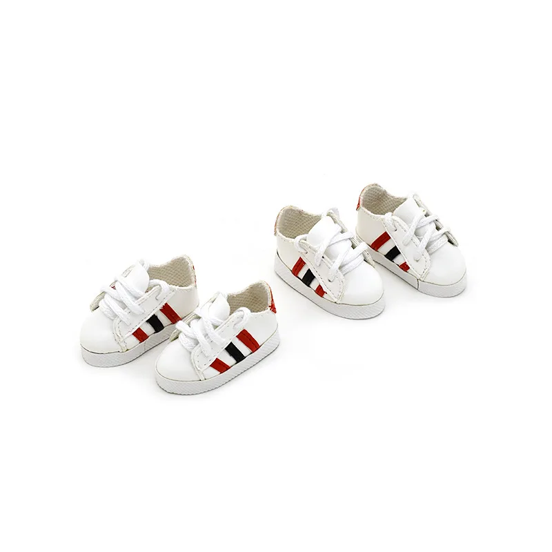 5.5cm Shoes canvas shoes 1/4 1/6 bjd dolls 20cm EXO dolls 18 Inch American Doll 30cm JOINT body doll clothes accessories