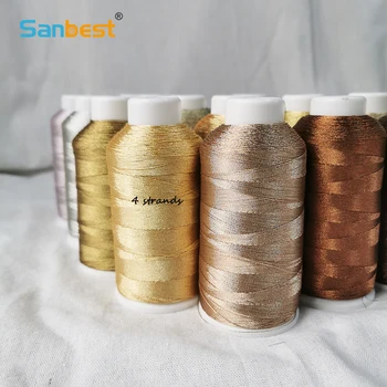 Sanbest 4 Strands Metallic Weaving Thread Handmade 1