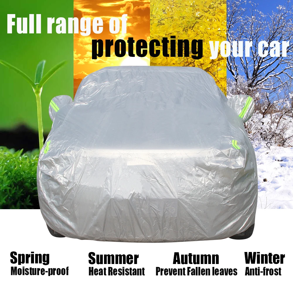 Copertura completa per auto Auto Anti-UV Parasole Neve Pioggia Copertura resistente al vento per Chevrolet Spark Matiz Esclusivo Joy Taxi Beat